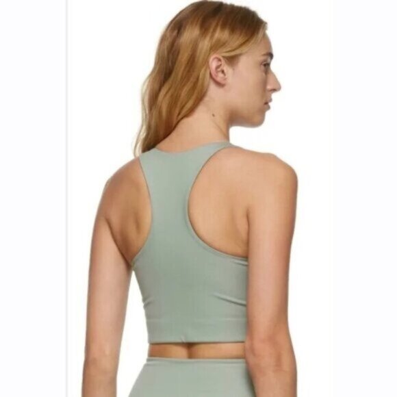 Girlfriend collective Paloma Sports Bra Sage green Racerback Full coverage - Picture 9 of 15